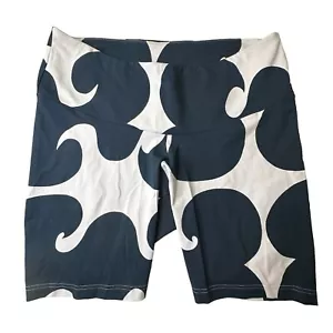 Adidas Marimekko NWT Women's Printed Bike Leggings Shorts Blue/Purple Sz.3X - Picture 1 of 11