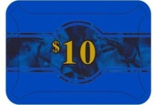 High Stakes $10 Poker Plaque Premium Quality NEW Rock Straddle Button - Picture 1 of 2