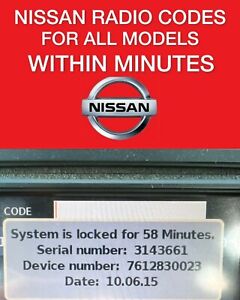 🚗 Nissan Radio Code Car Codes Micra Note Qashqai Almera Juke Connect | EXPRESS