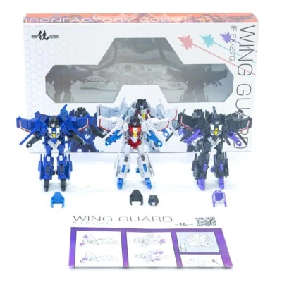 3rd Party Transform Robot toy IF EX-27G Starscream Thundercracker Skywarp - Image 1 of 4