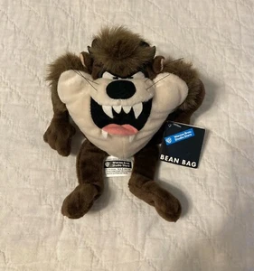 Warner Brothers Store Vintage Tazmanischer Teufel Sitzsack Plüsch 9 Zoll Neu mit Etikett 2000 - Bild 1 von 3
