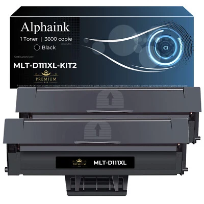 ALPHAINK 2 TONER MLT-D111XL PER SAMSUNG XPRESS M2020 M2026 M2026W M2070 M2070FW M2070W