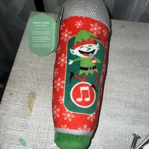 Hallmark Weihnachten Karaoke Mikrofon Plüsch mit Elfenstimme & Musik ~ Neu - Bild 1 von 4