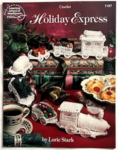 Crochet Christmas Holiday Express Treat Choo Choo Train Pattern Book 7 Cars 5-7" - Picture 1 of 2