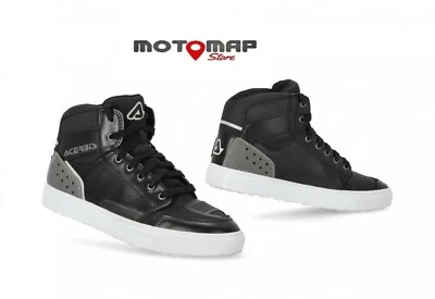 Acerbis CE Lock scarpe sneaker moto urban touring stivali certificata nero - Immagine 1 di 4