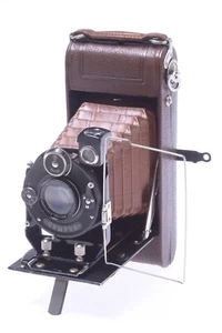 ✅ STEINHEIL? DELUXE, LUXUS 6X9CM 120 ROLL FILM CAMERA WUNSCHE ACTINAR 105MM LENS - Picture 1 of 11