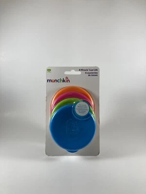 Tapas de taza milagrosa Munchkin 4 unidades multicolor para todos los nuevos 360 niños pequeños Foto 1 de 2