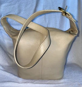Bolso de Hombro Coach Vintage Hobo Estilo No.4148 en Cuero - Marfil - Imagen 1 de 10