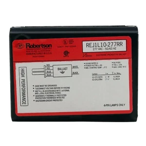 ROBERTSON REJ1L10-277RR FLUORESCENT BALLAST, 1-LAMP, 13W CF13QT4 CF13TR4, 277V - Picture 1 of 1