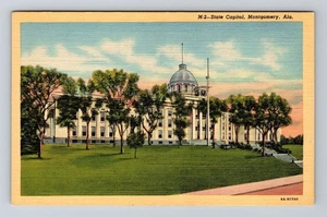 Montgomery AL-Alabama, State Capitol, Antique Vintage Souvenir Postcard - Picture 1 of 2