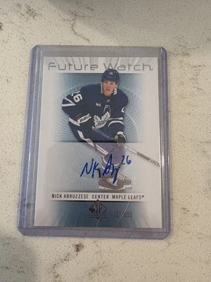 Nick Abruzzese 2022-2023 Sp Authentic Retro Future Watch Auto  /699 RFWA-AB - Image 1 of 2