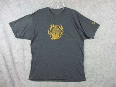 Colorado 衬衫男式中号黑色帆船海盗船树山地 T 恤 — 第 1/4 张图片