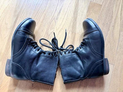 STEVE MADDEN маленькая девочка черный из натуральной кожи молнии боя ботинки молодежи Sz3 - Изображение 1 из 4