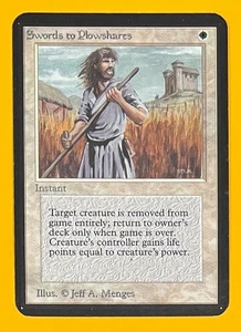 MTG SWORDS TO PLOWSHARES Alpha (OldManMTG 012-356) - Picture 1 of 11
