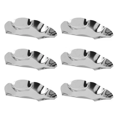  6pcs in acciaio inox in acciaio inossidabile piatti di ostrica piatti di - Immagine 1 di 4