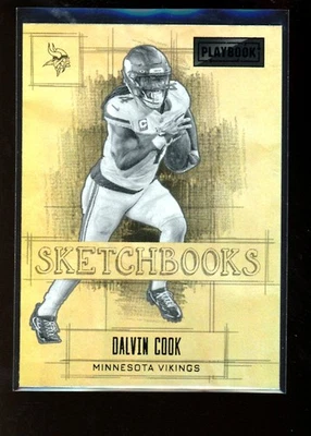 2022 Panini Playbook #14 Dalvin Cook Sketchbooks - Image 1 of 2