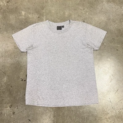 Голая и знаменитая серая хлопковая вересковая футболка с коротким рукавом вырезом лодочкой мужская M - Изображение 1 из 4