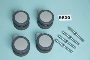 Rollenset Kunststoff Rollen 4er-Set Ø 6,5 cm Ersatzrollen mit Bolzen #9630 - Bild 1 von 3