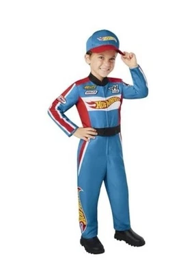 Spirit Halloween Niño Pequeño Hot Wheels Driver Mono Disfraz 3T/4T Sombrero Roto Foto 1 de 4
