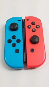 Controller Joy-Con OEM Nintendo Switch Rosso Neon e Blu Sinistro Destro Coppia, Testato - Foto 1 di 3
