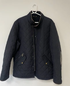Chaqueta acolchada Barber Powell para hombre color marrón marino talla XX grande - Imagen 1 de 23
