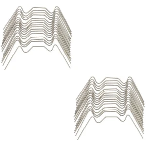 2 Count Stainless Steel Nail W Type Clips Clamps Wire - Picture 1 of 12