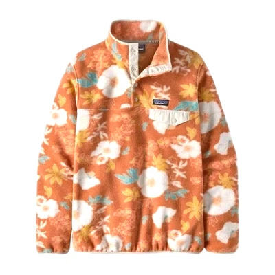 Patagonia Synchilla Snap-T Fleece Womens Medium Flower Power Floral Jacket EUC - Image 1 of 4