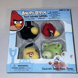 Angry Birds & Friends 4 Stück 2 Zoll Angry Birds Fuzzy Feather Finger Bleistift Topper - Bild 1 von 7