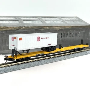 Micro-Trains 71513 Trailer Train 89ft Piggyback Flat Car w KCS Trailer N Scale - Picture 1 of 10