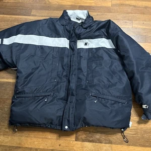 Vintage Starter Me Down Jacket 3XL Navy Blue Men’s Puffer Jacket Heavy Duty - Picture 1 of 11
