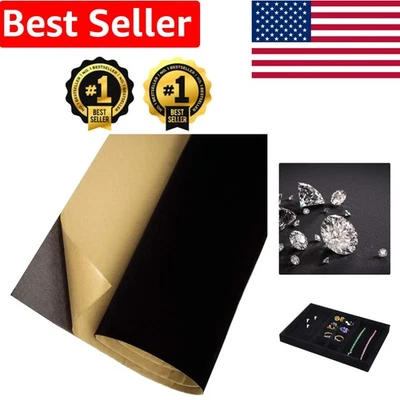 Soft Velvet Self-Adhesive Craft Fabric – Waterproof Drawer Liner 17.7'' x 78.7'' - Image 1 of 4