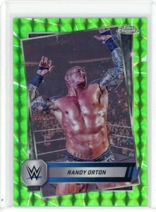 2025 Topps cromo WWE Randy Orton refractor geométrico verde 44/75 RKO - Imagen 1 de 2