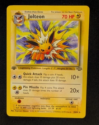 Jungle | Pokemon Jolteon TCG 1st Edition Card 20/64 - Image 1 of 4
