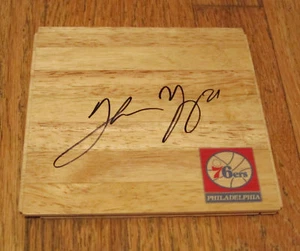 THADDEUS YOUNG SIGNED PHILADELPHIA 76ERS LOGO FLOOR COA - Picture 1 of 1