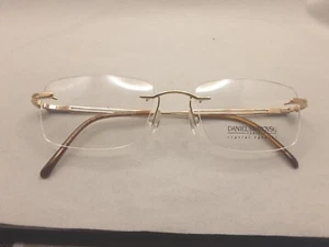 Daniel Swarovski S128 Occhiali Cristallo S128/6051 51 □ 19 135 23KT GP ORO - Foto 1 di 11