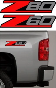 2 - Z60 TRUCK DECALS, Chevy Silverado Offroad 4x4 Stickers SIZE: 3.25" X 13" - Picture 1 of 2