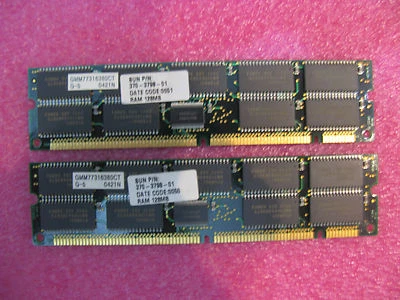 Sun Ultra10 Ultra5 X7038A 370-3798 256MB mem kit ,(2 * 128MB )  - Image 1 of 2