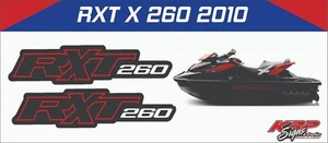SEADOO RXT X 260 2010 Graphics / Decal / Sticker Kit REAR SIDES ONLY - Picture 1 of 1
