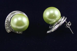 Vintage Natural Green Jade Lucky Fortune Dangly Earrings Women Jewelry For Gifts - Picture 1 of 133