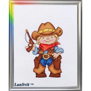 Lansvit D-034 Brave Sheriff Stickerei Kreuzstich Gezählter Gaze - Picture 1 of 7