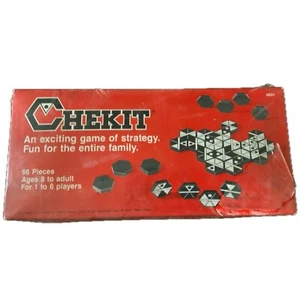 Vintage Chekit - Hexagonal Domino Strategy Game - For 1 to 6 Players - New - Picture 1 of 1