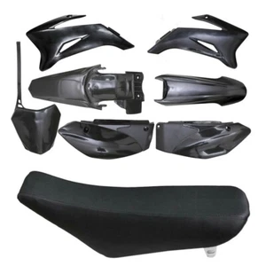 Black Plastics Guard Fender Seat for Yamaha TTR110 TTR110E PITPRO DIRT BIKE - Picture 1 of 9
