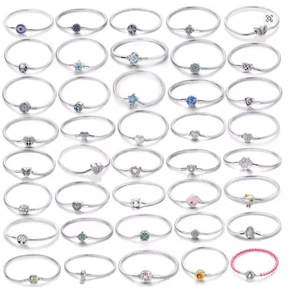 Armband Silber 925 passend für Pandora Charms Anhänger 17 20cm Herz Love Schmuck - Bild 1 von 44