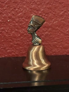 Egyptian Queen Nefertiti Brass Colored Bell - Picture 1 of 3