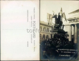 GENOVA CITTA'-MONUMENTO GARIBALDI 1918-FOTOGRAFICA SANTACROCE-C75-149 - Picture 1 of 1