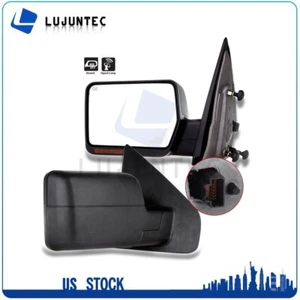 For 2004-2006 Ford F150 Pickup Truck Power/Heated/Turn Signal Side Tow Mirrors - Picture 1 of 9