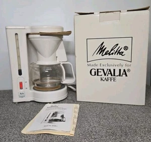 Melitta Gevalia Kaffe 4 Cup Coffee Maker Model BCM-4C White - New Open Box - Picture 1 of 12