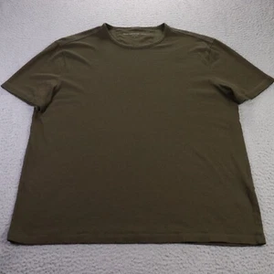 John Varvatos Shirt Mens Large Green Short Sleeve Crew Neck Casual Preppy - Picture 1 of 7