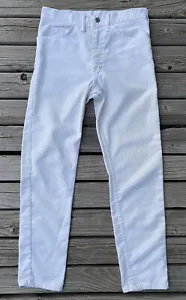 VTG 60s 70s Ranchcraft Pants 29x28 White Cotton Blend Tapered Jeans JCPenney - Picture 1 of 7