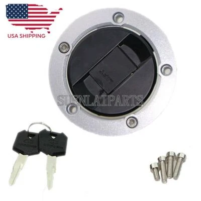 Fuel Gas Cap Cover Lock Keys For Suzuki GSXR 600 750 1000 2004-2016 05 06 07 08 Foto 1 de 4
